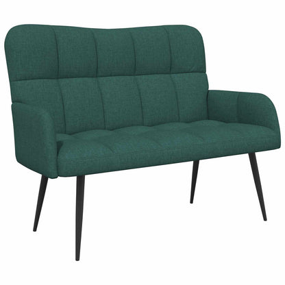 Sofa a Due Posti Verde Scuro 115 x 61 x 87 cm Tessuto | homemem39