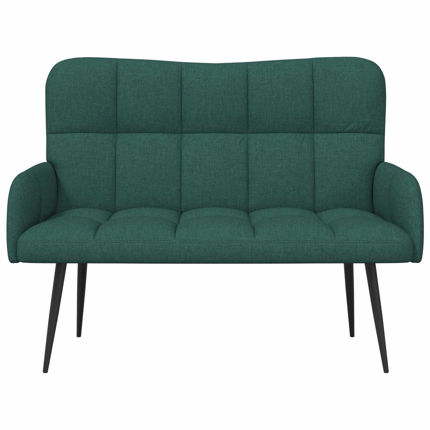 Sofa a Due Posti Verde Scuro 115 x 61 x 87 cm Tessuto | homemem39