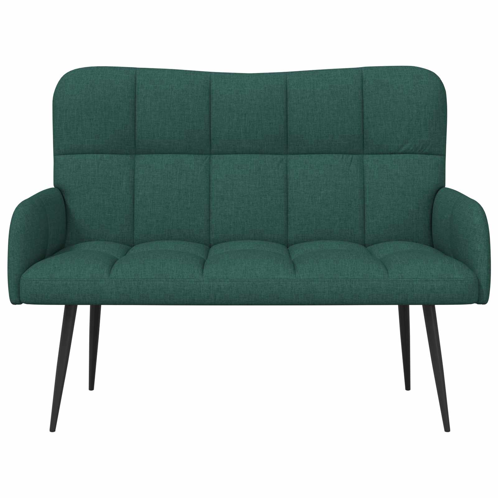 Sofa a Due Posti Verde Scuro 115 x 61 x 87 cm Tessuto | homemem39