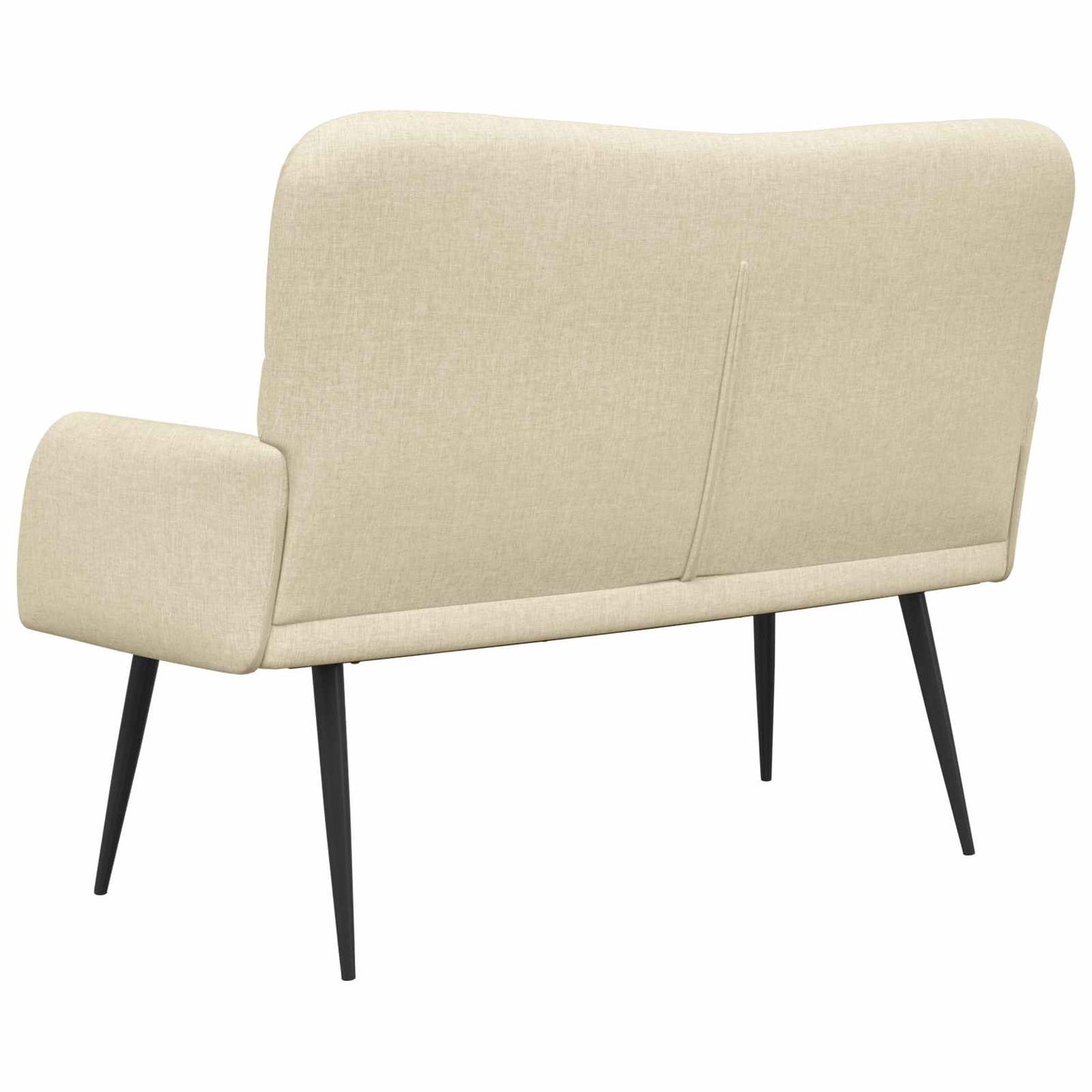 Divano a 2 Posti Crema 115 x 61 x 87 cm Tessuto