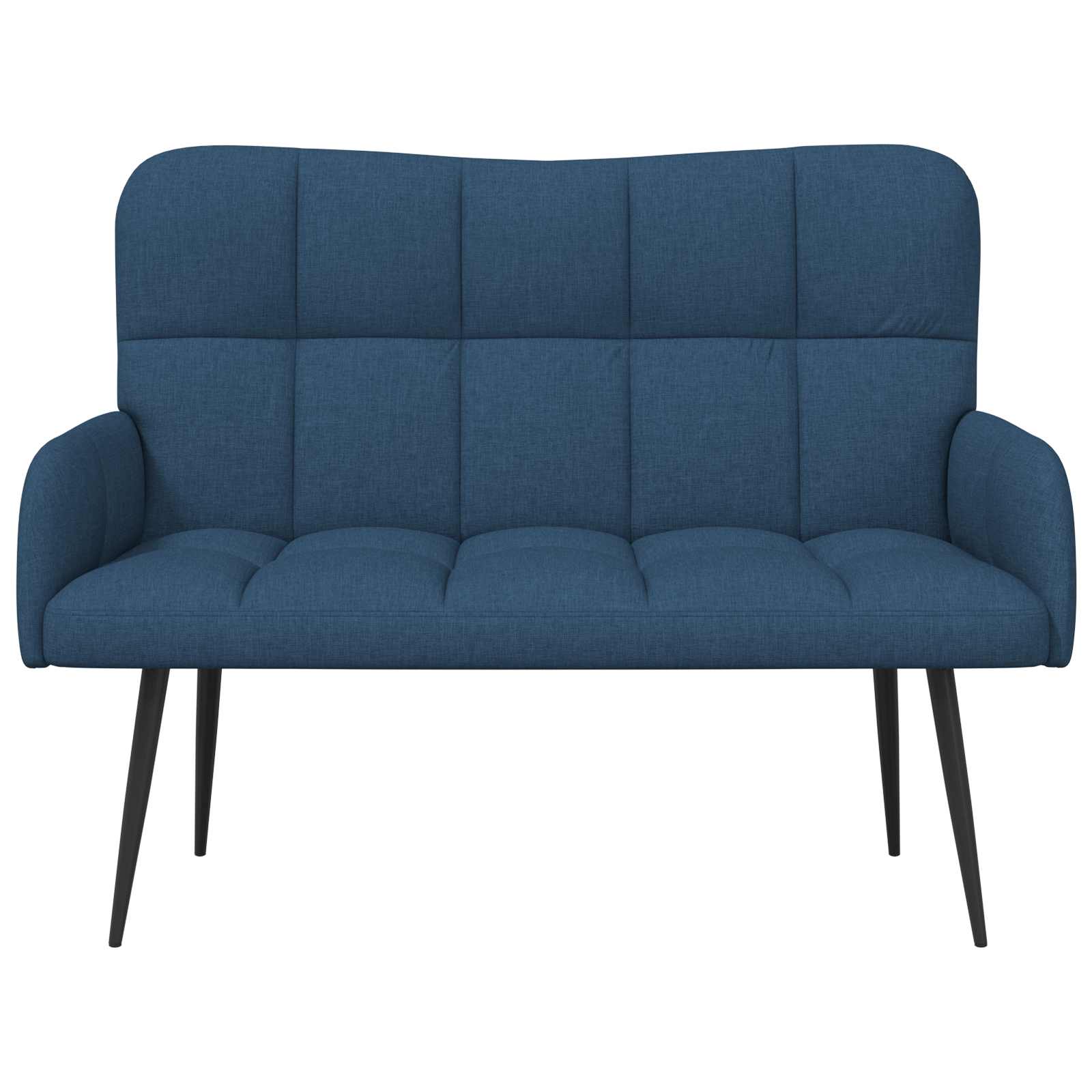 Sofa a Due Posti Blu 115 x 61 x 87 cm Tessuto | homemem39