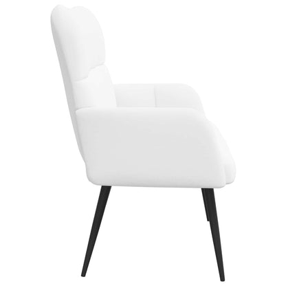 Sofa a Due Posti Bianco 115 x 61 x 87 cm Tessuto | homemem39