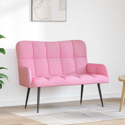 Divano a 2 Posti Rosa 115 x 61 x 87 cm Tessuto