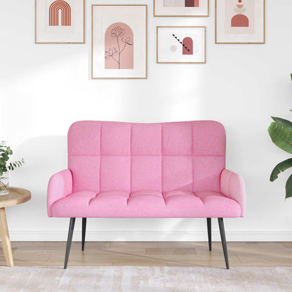 Divano a 2 Posti Rosa 115 x 61 x 87 cm Tessuto