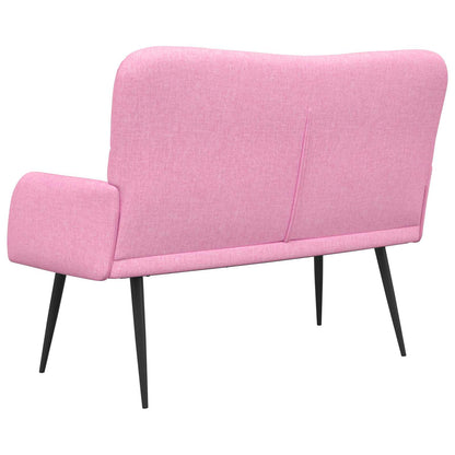 Divano a 2 Posti Rosa 115 x 61 x 87 cm Tessuto