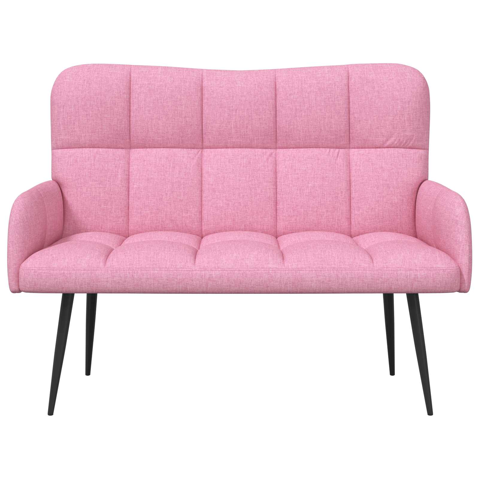 Sofa a Due Posti Rosa 115 x 61 x 87 cm Tessuto | homemem39