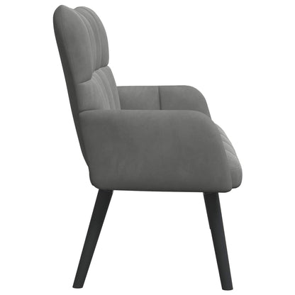 Sofa a Due Posti Grigio scuro 115 x 61 x 87 cm Velluto | homemem39