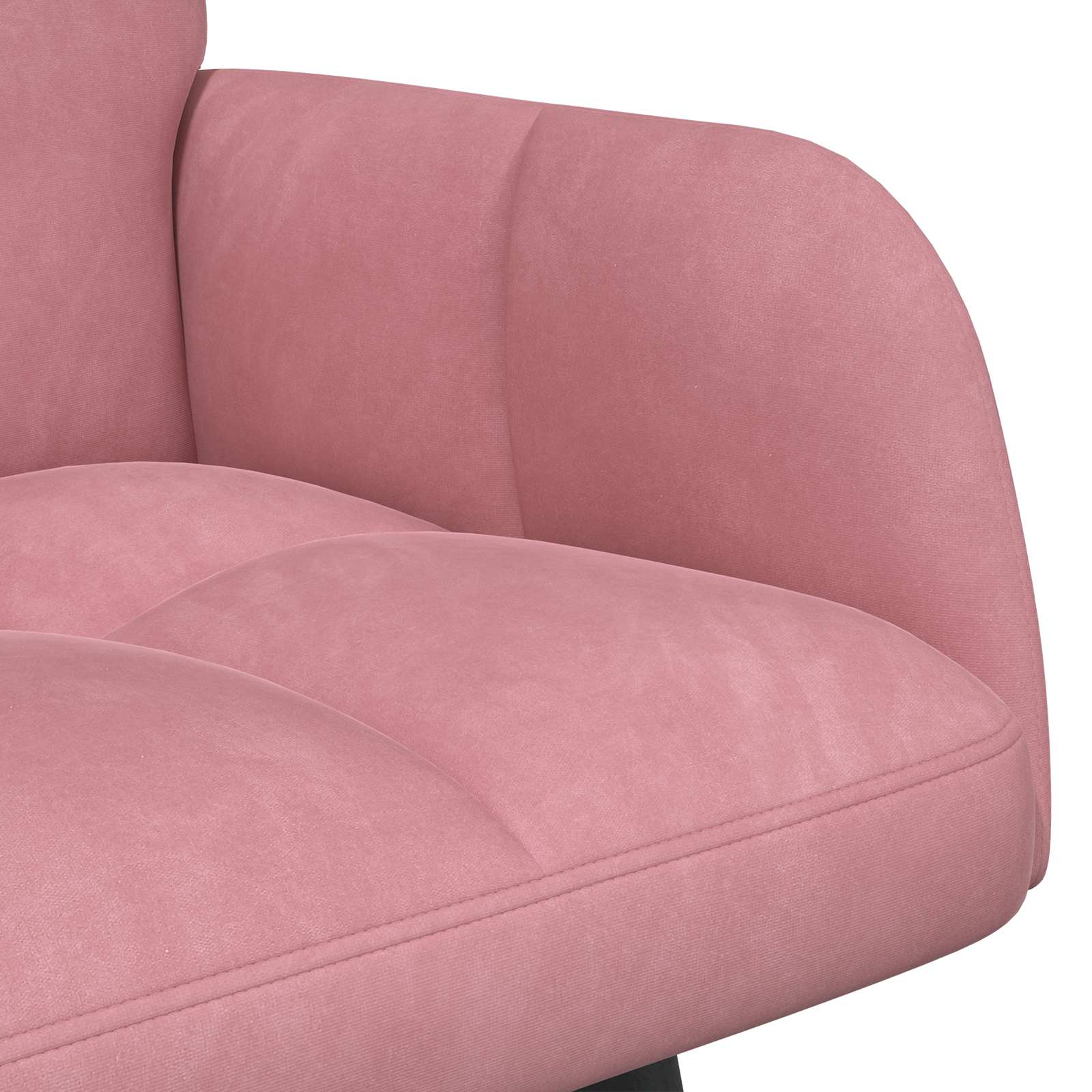 Sofa a Due Posti Rosa 115 x 61 x 87 cm Velluto | homemem39
