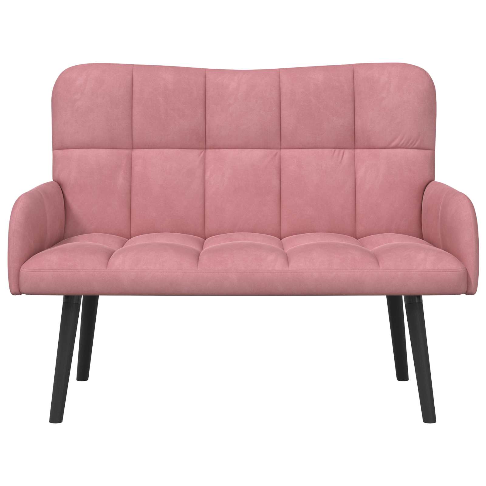 Sofa a Due Posti Rosa 115 x 61 x 87 cm Velluto | homemem39