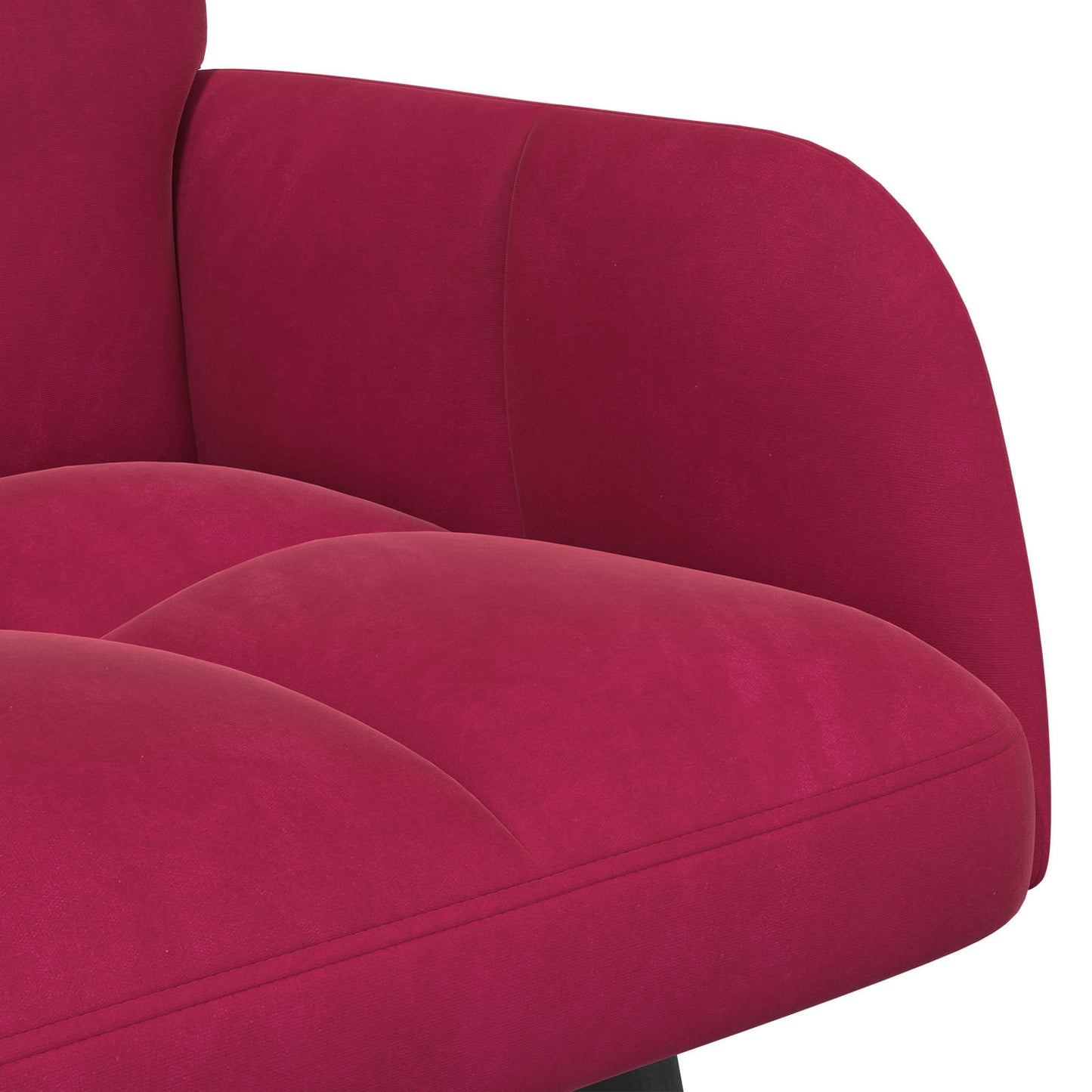 Sofa a Due Posti Rosso vino 115 x 61 x 87 cm Velluto | homemem39