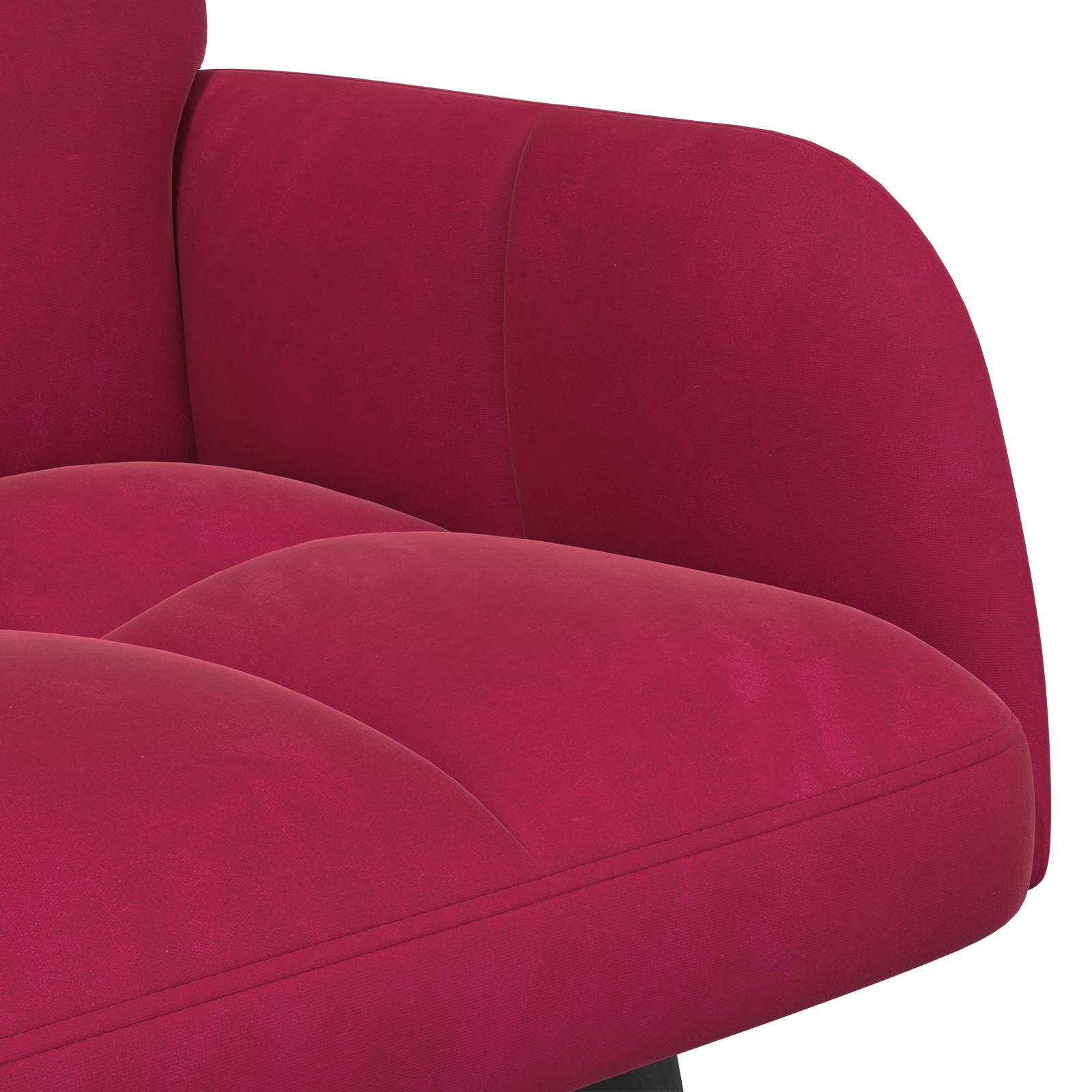 Sofa a Due Posti Rosso vino 115 x 61 x 87 cm Velluto | homemem39