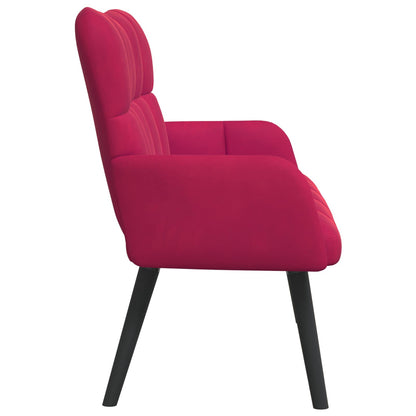 Sofa a Due Posti Rosso vino 115 x 61 x 87 cm Velluto | homemem39
