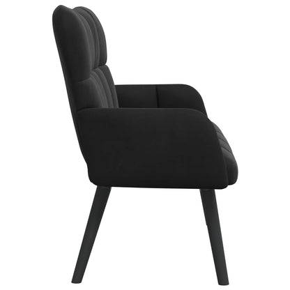 Sofa a Due Posti Nero 115 x 61 x 87 cm Velluto | homemem39