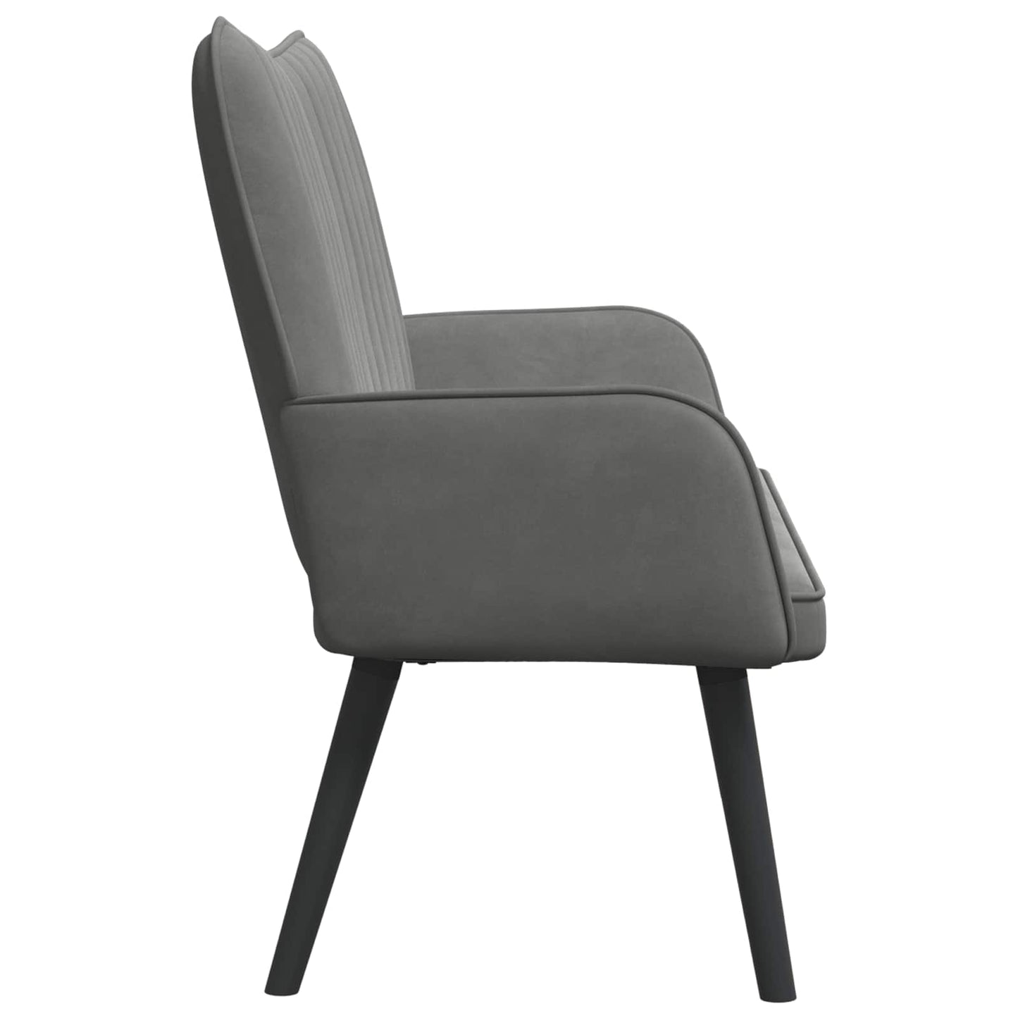 Sofa a Due Posti Grigio scuro 115 x 61 x 87 cm Velluto | homemem39