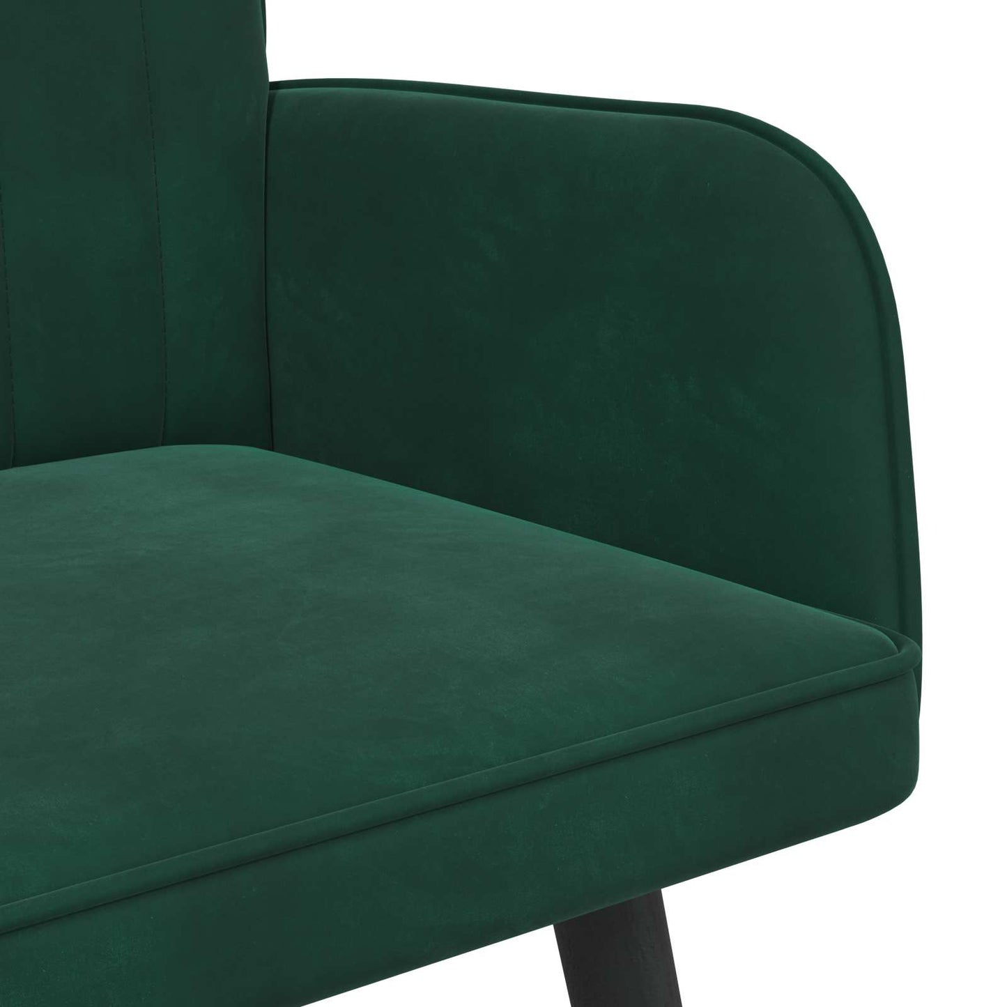 Sofa a Due Posti Verde Scuro 115 x 61 x 87 cm Velluto | homemem39