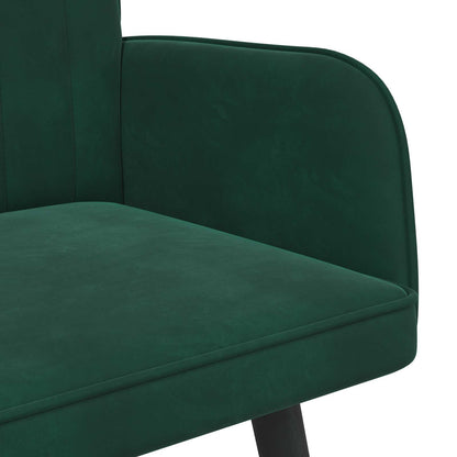 Sofa a Due Posti Verde Scuro 115 x 61 x 87 cm Velluto | homemem39