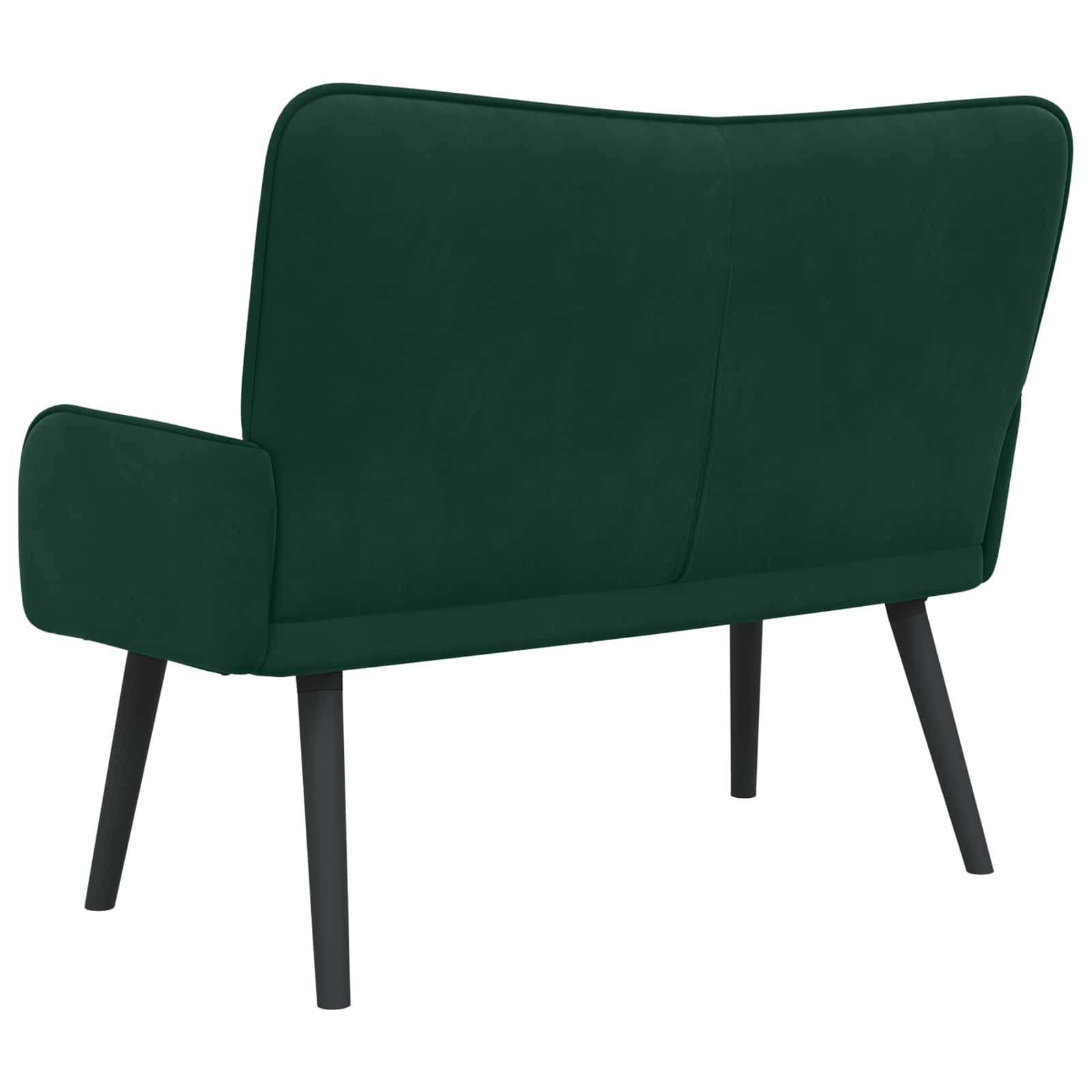 Sofa a Due Posti Verde Scuro 115 x 61 x 87 cm Velluto | homemem39