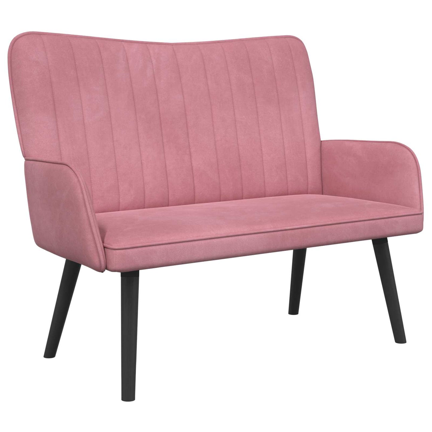 Divano a 2 Posti Rosa 115 x 61 x 87 cm Velluto (V)