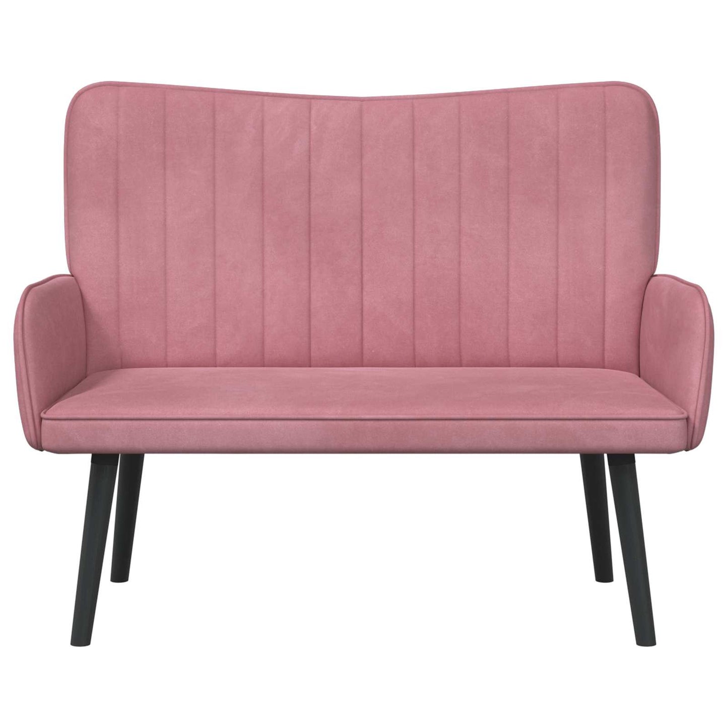 Divano a 2 Posti Rosa 115 x 61 x 87 cm Velluto (V)