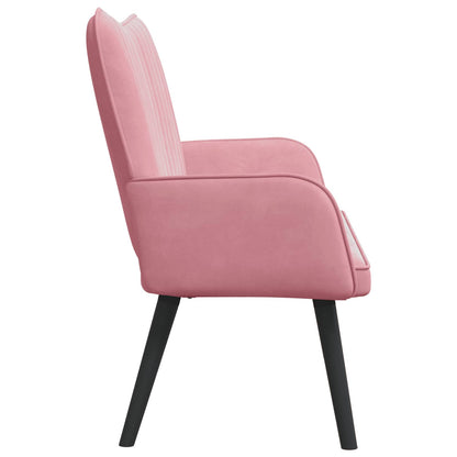 Sofa a Due Posti Rosa 115 x 61 x 87 cm Velluto | homemem39