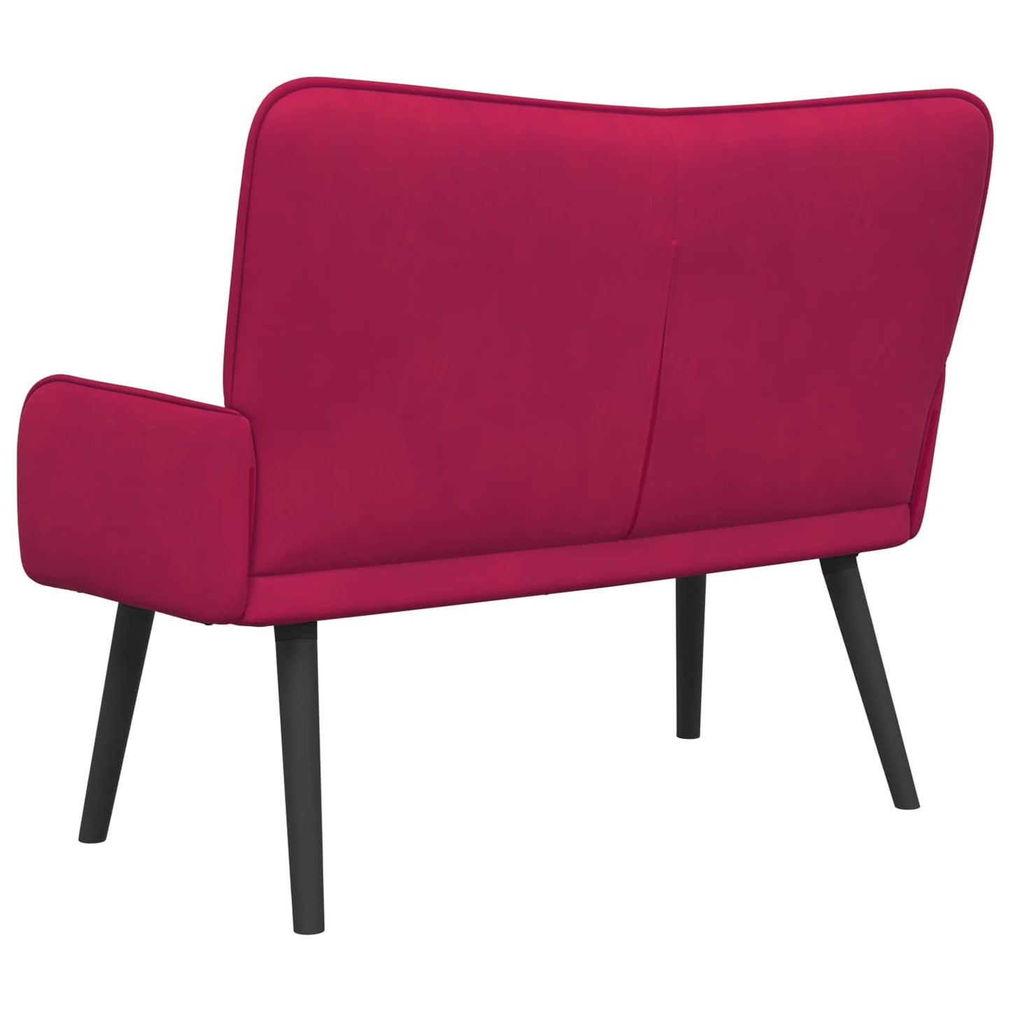 Sofa a Due Posti Rosso vino 115 x 61 x 87 cm Velluto | homemem39