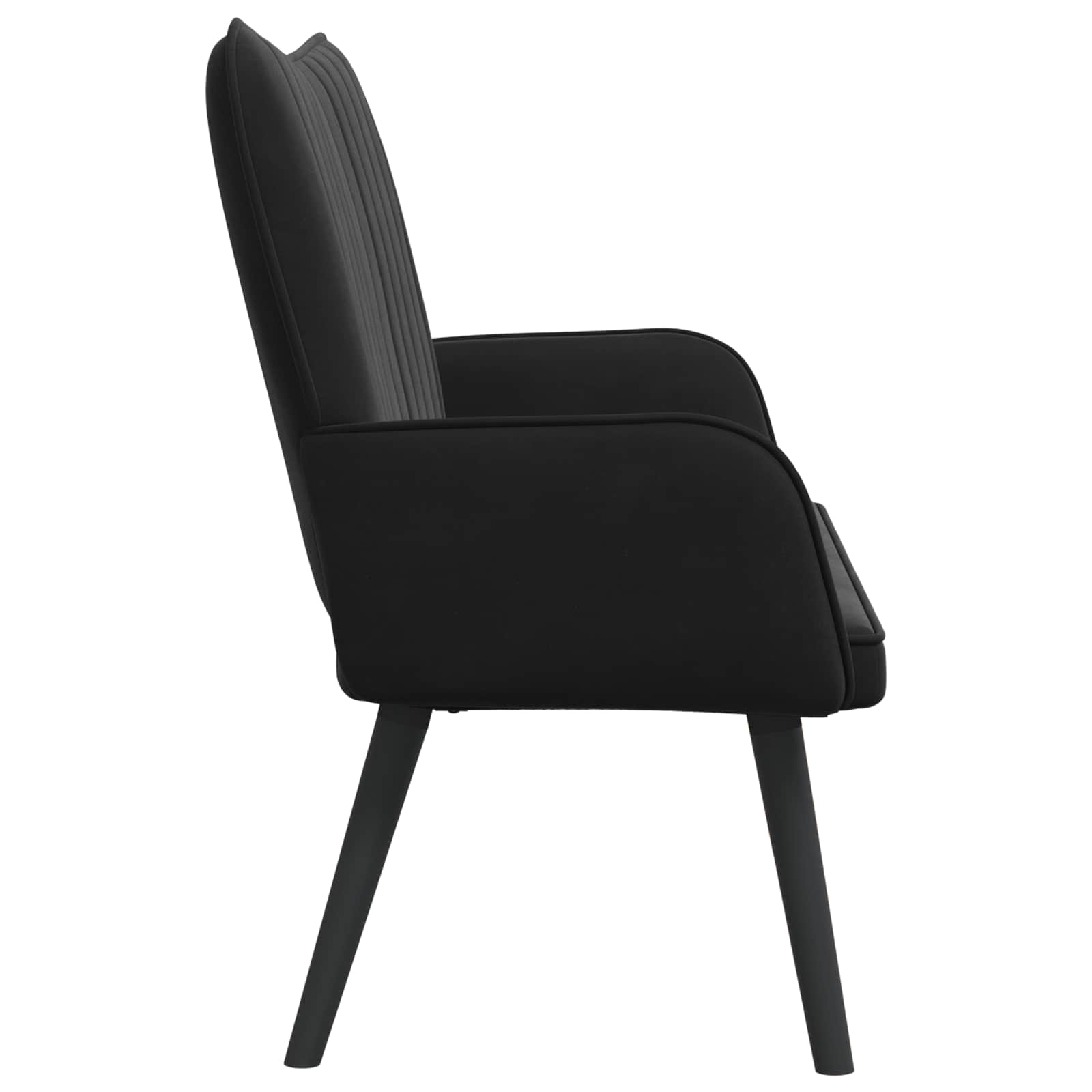 Sofa a Due Posti Nero 115 x 61 x 87 cm Velluto | homemem39