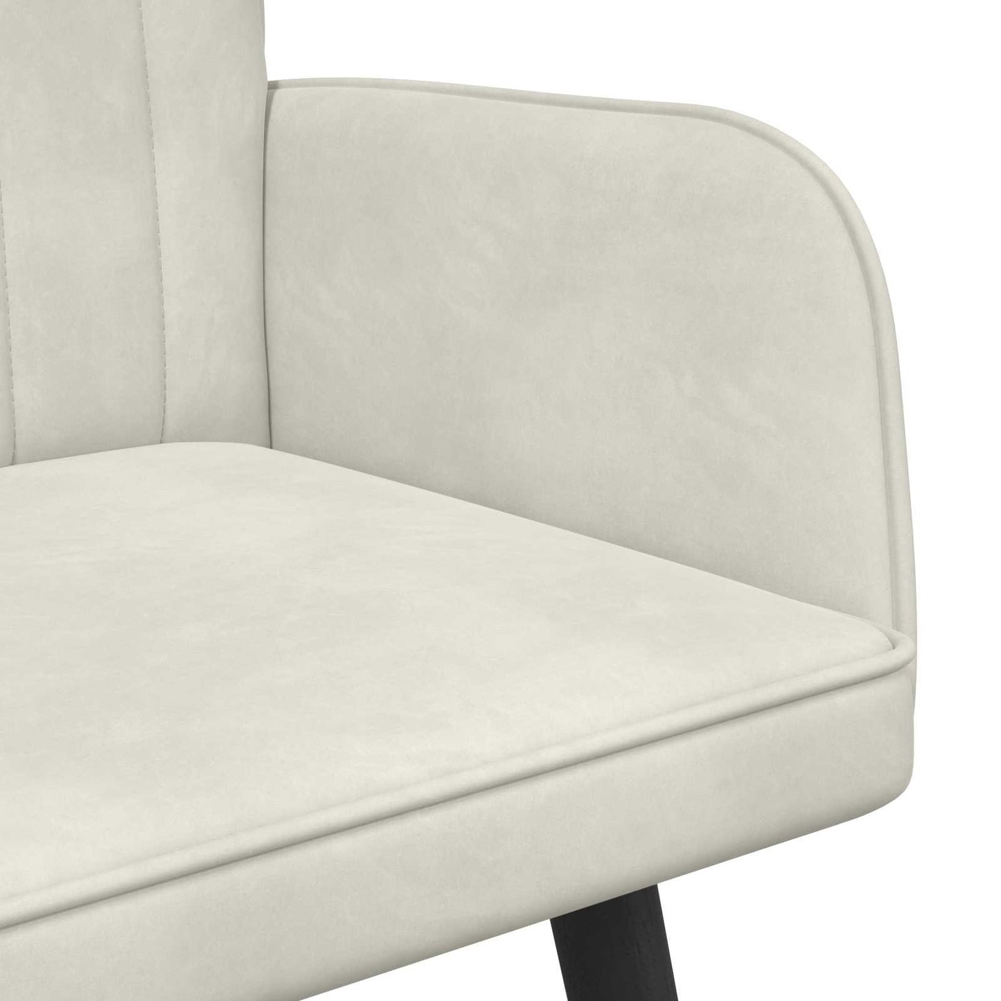 Sofa a Due Posti Crema 115 x 61 x 87 cm Velluto | homemem39