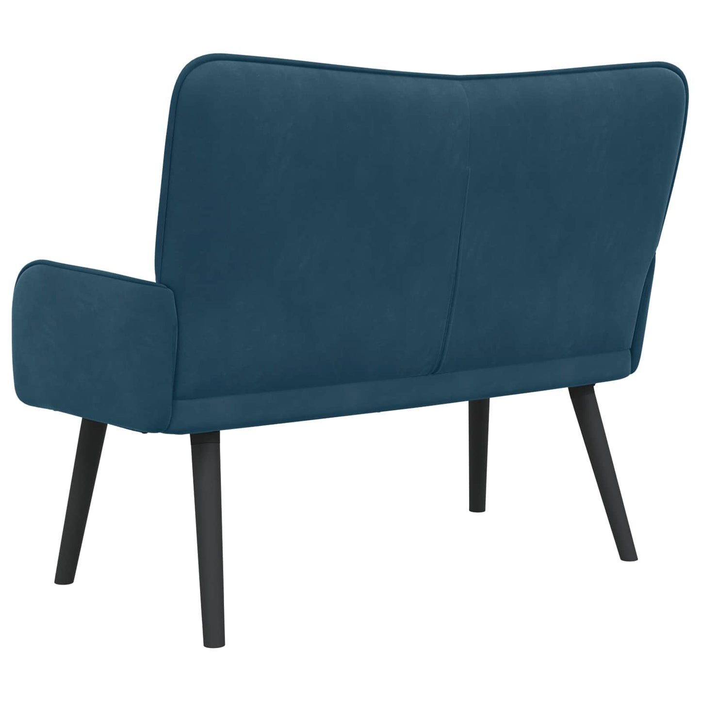 Sofa a Due Posti Blu 115 x 61 x 87 cm Velluto | homemem39