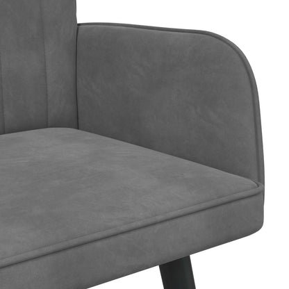 Sofa a Due Posti Grigio scuro 115 x 61 x 87 cm Velluto | homemem39