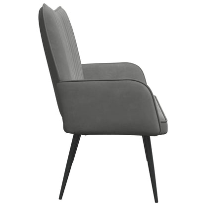 Sofa a Due Posti Grigio scuro 115 x 61 x 87 cm Velluto | homemem39