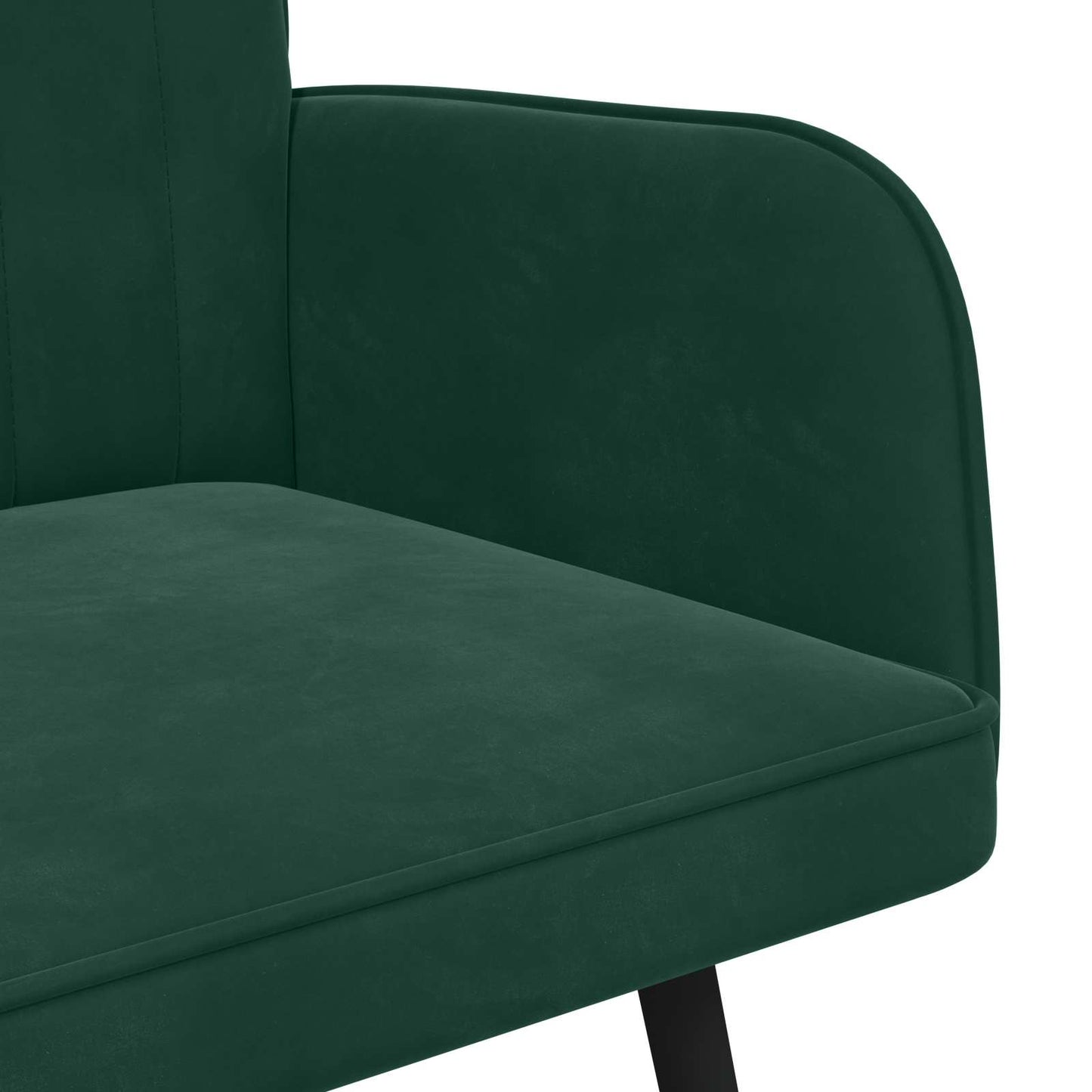 Sofa a Due Posti Verde Scuro 115 x 61 x 87 cm Velluto | homemem39