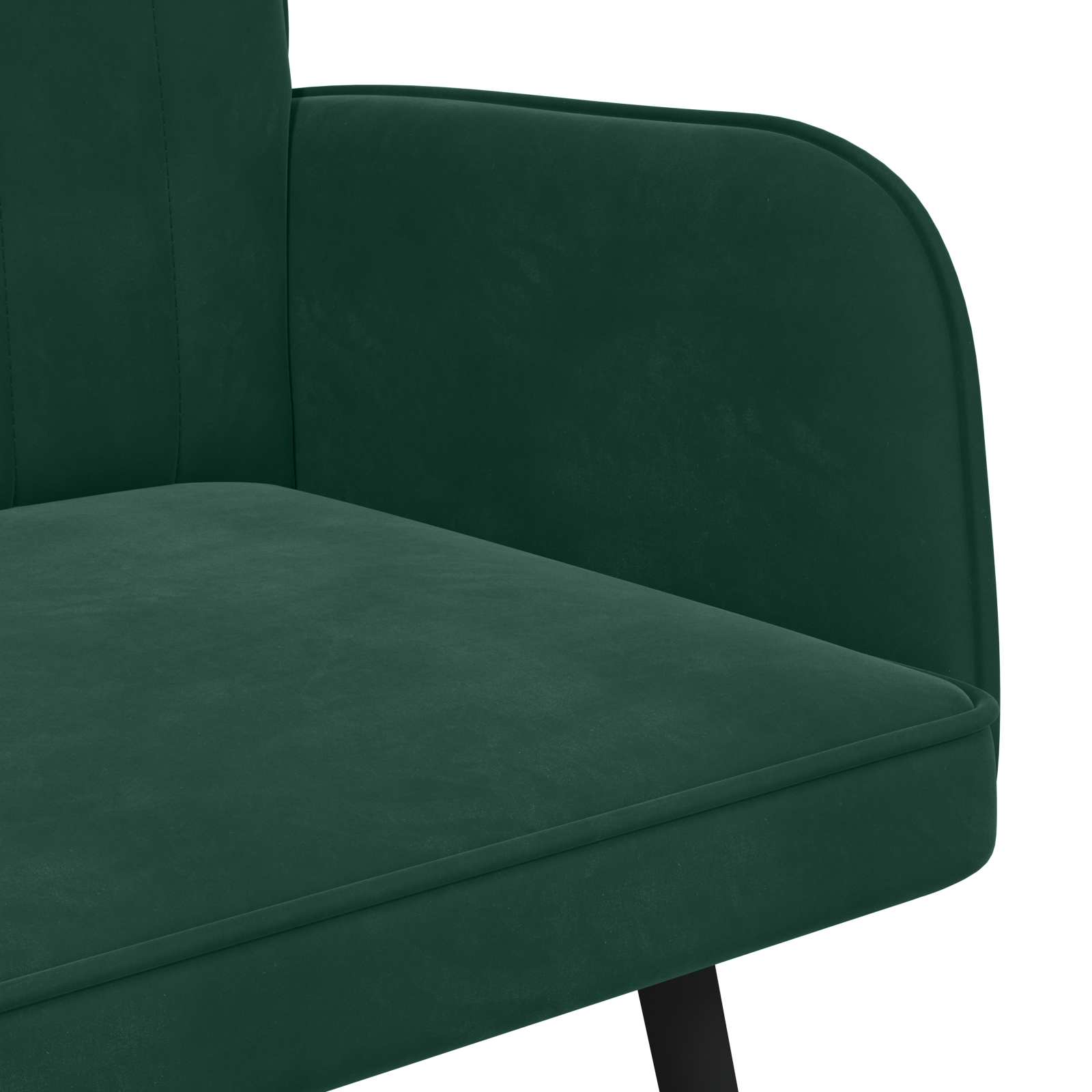 Sofa a Due Posti Verde Scuro 115 x 61 x 87 cm Velluto | homemem39
