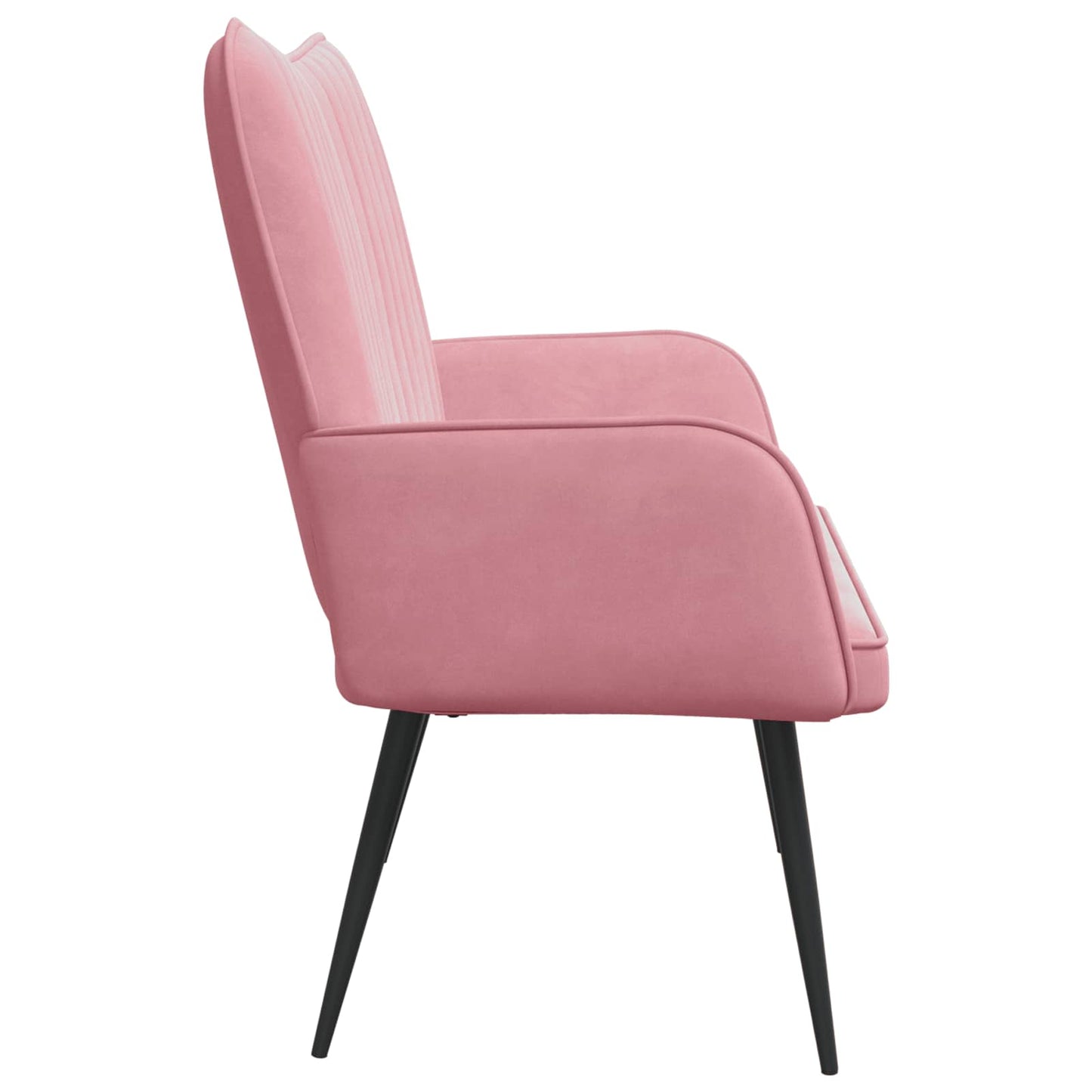 Divano a 2 Posti Rosa 115 x 61 x 87 cm Velluto (V)