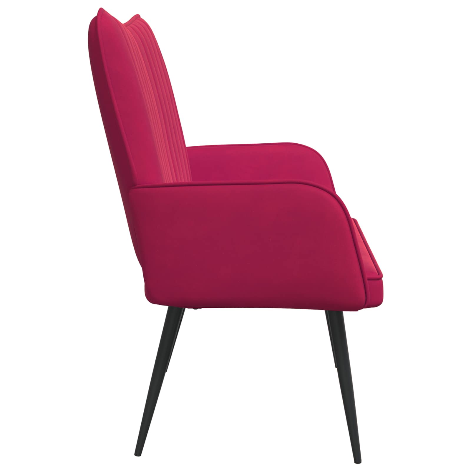Sofa a Due Posti Rosso vino 115 x 61 x 87 cm Velluto | homemem39