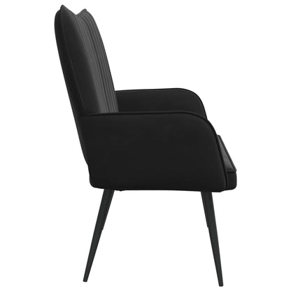 Sofa a Due Posti Nero 115 x 61 x 87 cm Velluto | homemem39
