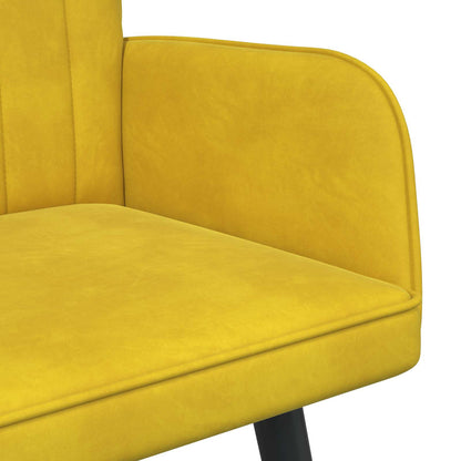 Sofa a Due Posti Giallo 115 x 61 x 87 cm Velluto | homemem39