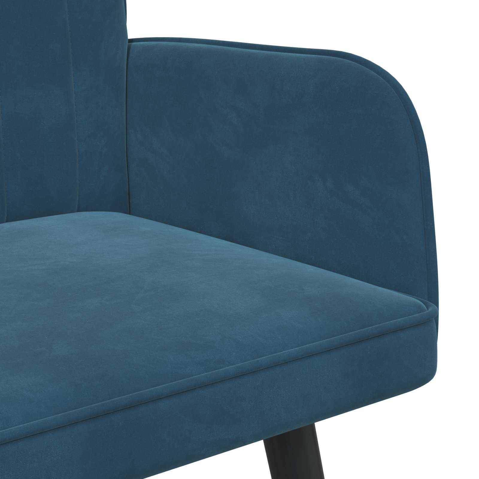Sofa a Due Posti Blu 115 x 61 x 87 cm Velluto | homemem39