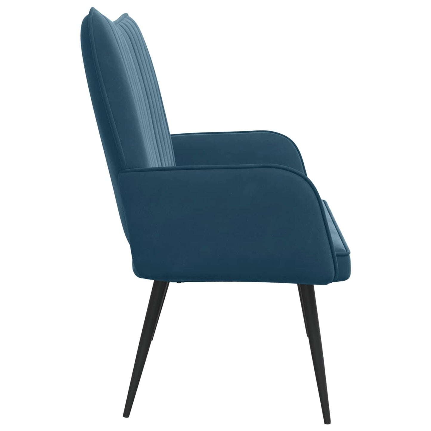 Sofa a Due Posti Blu 115 x 61 x 87 cm Velluto | homemem39