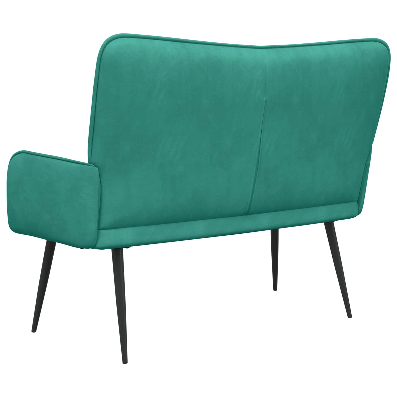 Sofa a Due Posti Turchese 115 x 61 x 87 cm Velluto | homemem39