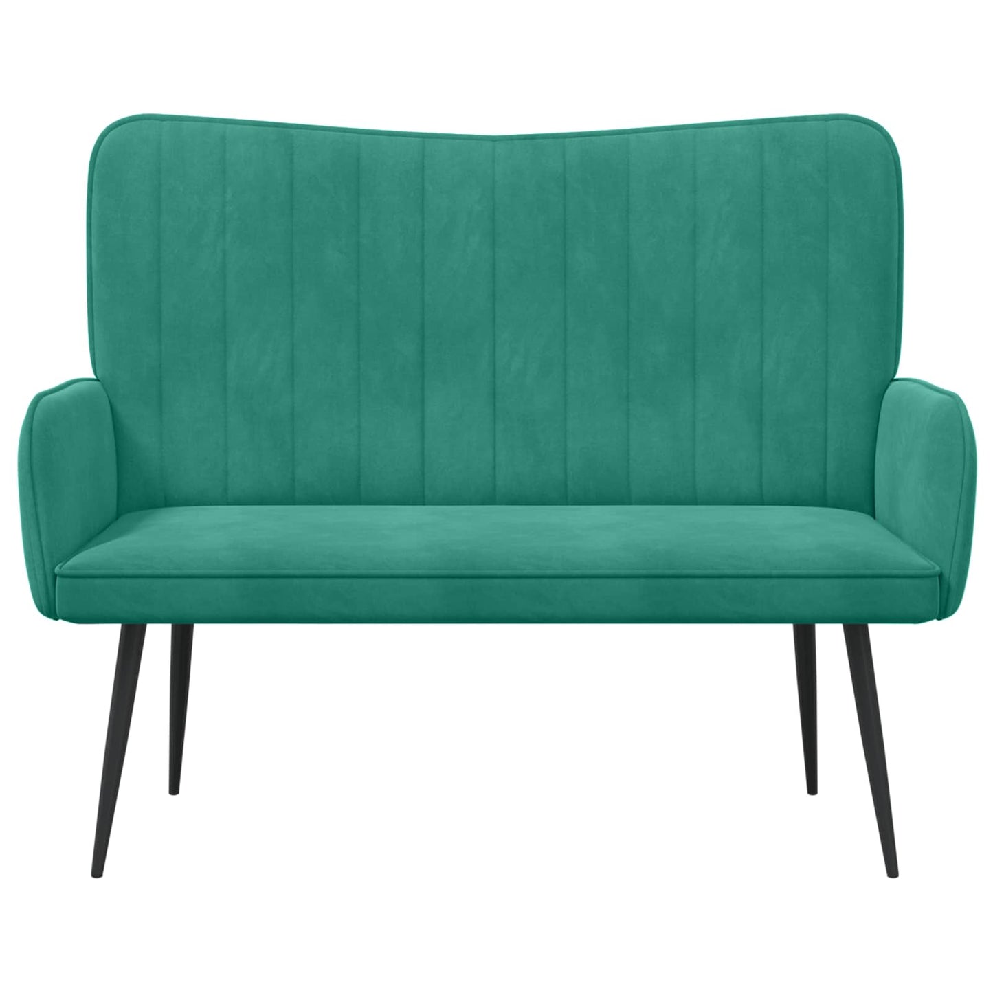 Sofa a Due Posti Turchese 115 x 61 x 87 cm Velluto | homemem39