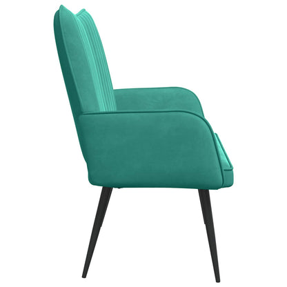 Divano a 2 Posti Turchese 115 x 61 x 87 cm Velluto (V)