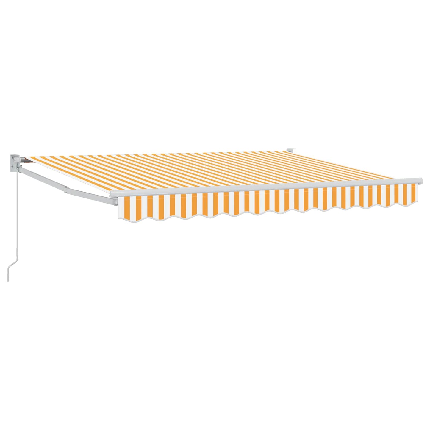 Tenda retrattile Giallo e Bianco 3 x 2 m | homemem39