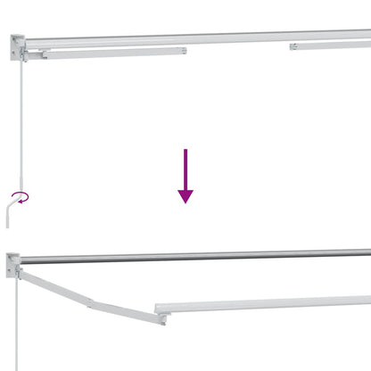 Tenda retrattile Giallo e Bianco 3 x 2 m | homemem39