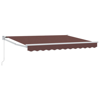 Tenda retrattile Marrone 3 x 2 m 100% Poliestere e Alluminio