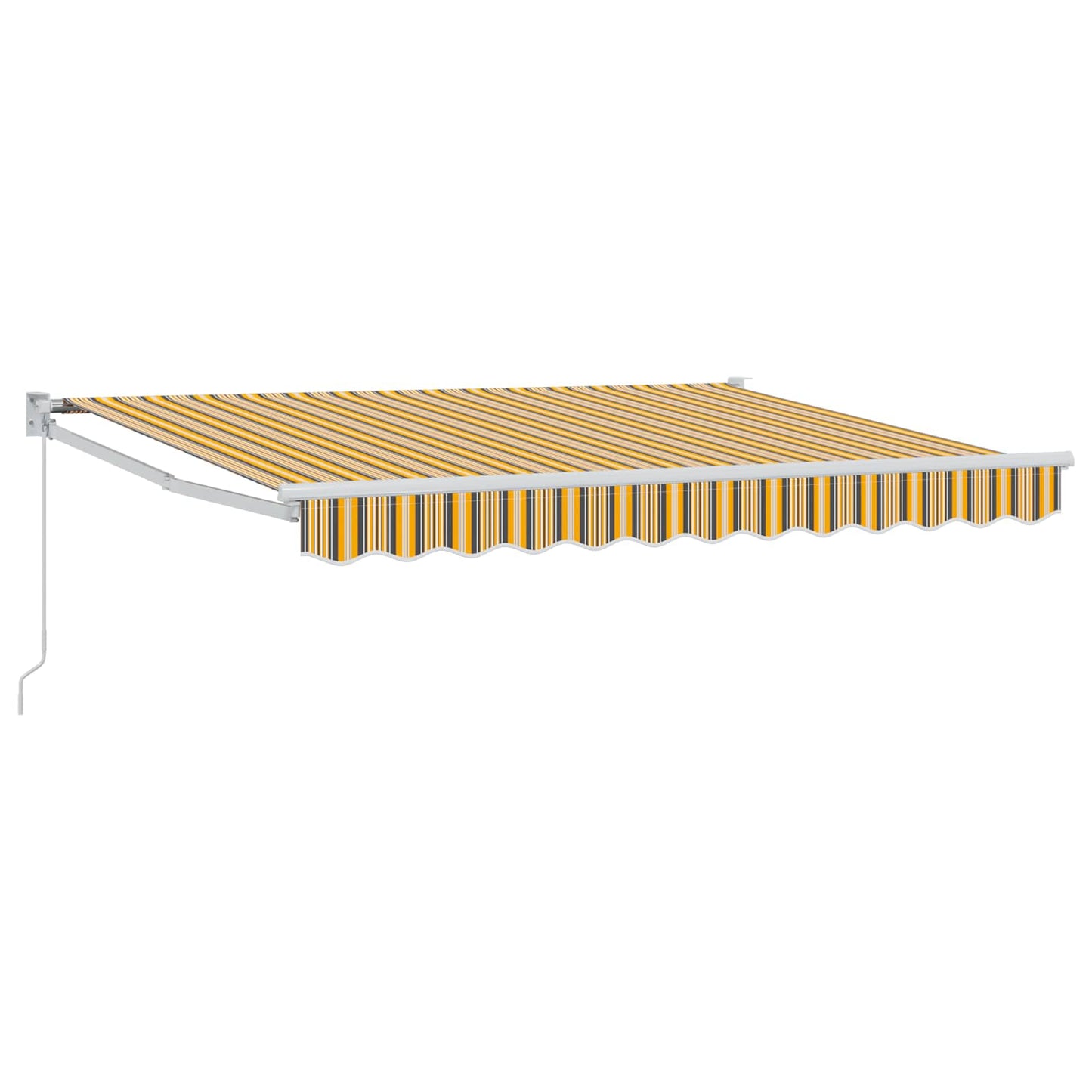 Tenda retrattile Giallo, Grigio e Bianco 3,5 x 2 m | homemem39