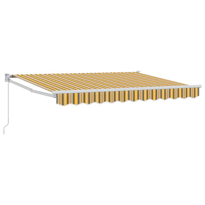 Tenda retrattile Giallo, Grigio e Bianco 3,5 x 2 m | homemem39
