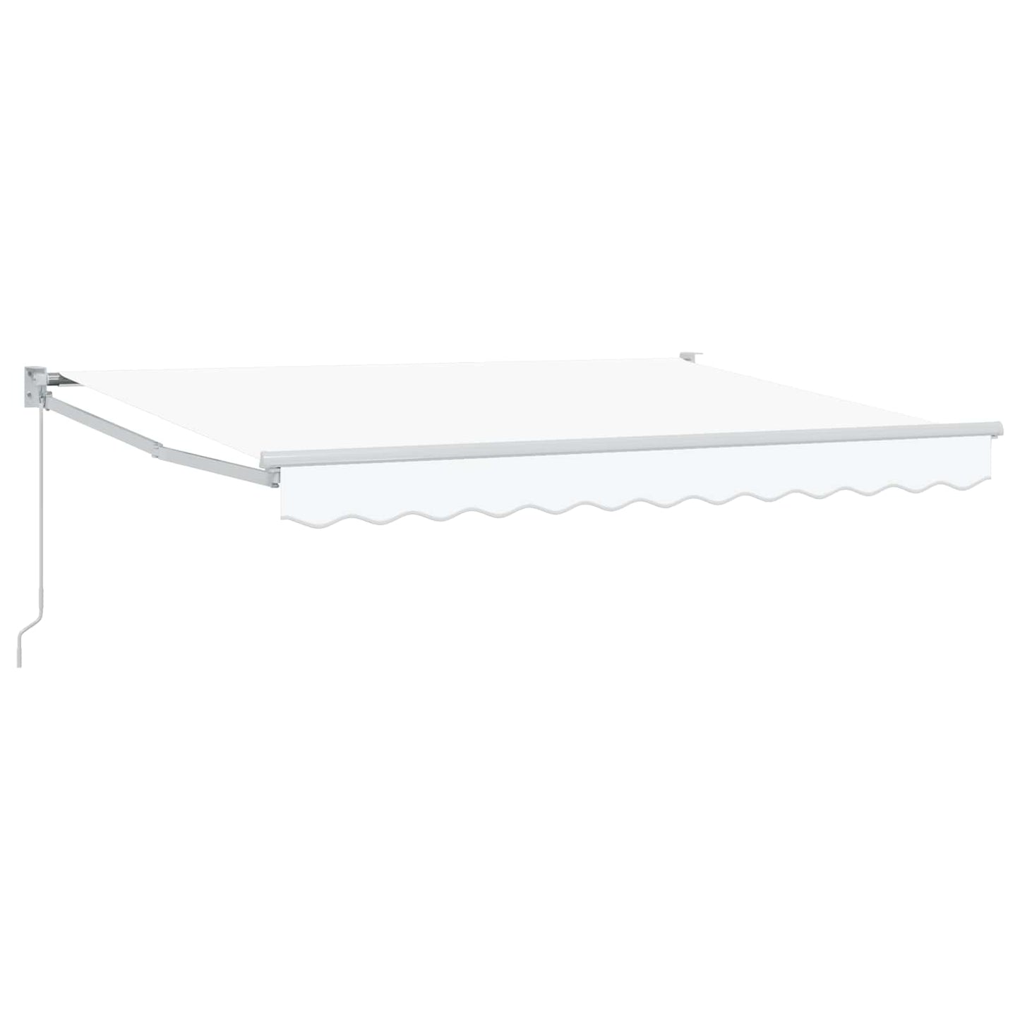 Tenda retrattile Bianco 3,5 x 2 m 100% Poliestere e Alluminio | homemem39
