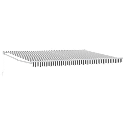 Tenda retrattile Antracite e Bianco 4 x 2 m | homemem39
