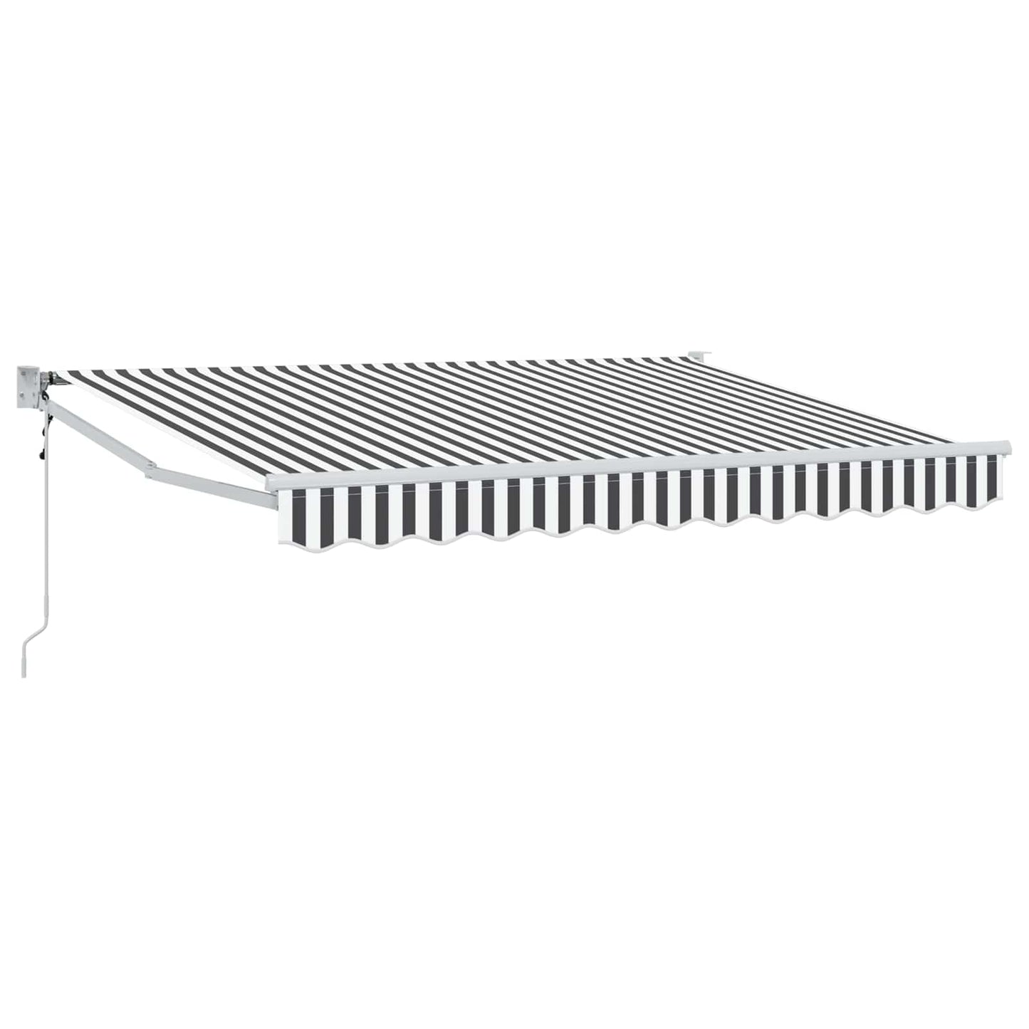 Tettuccio Elettrico Retrattile Antracite e Bianco 2,5 x 2 m | homemem39