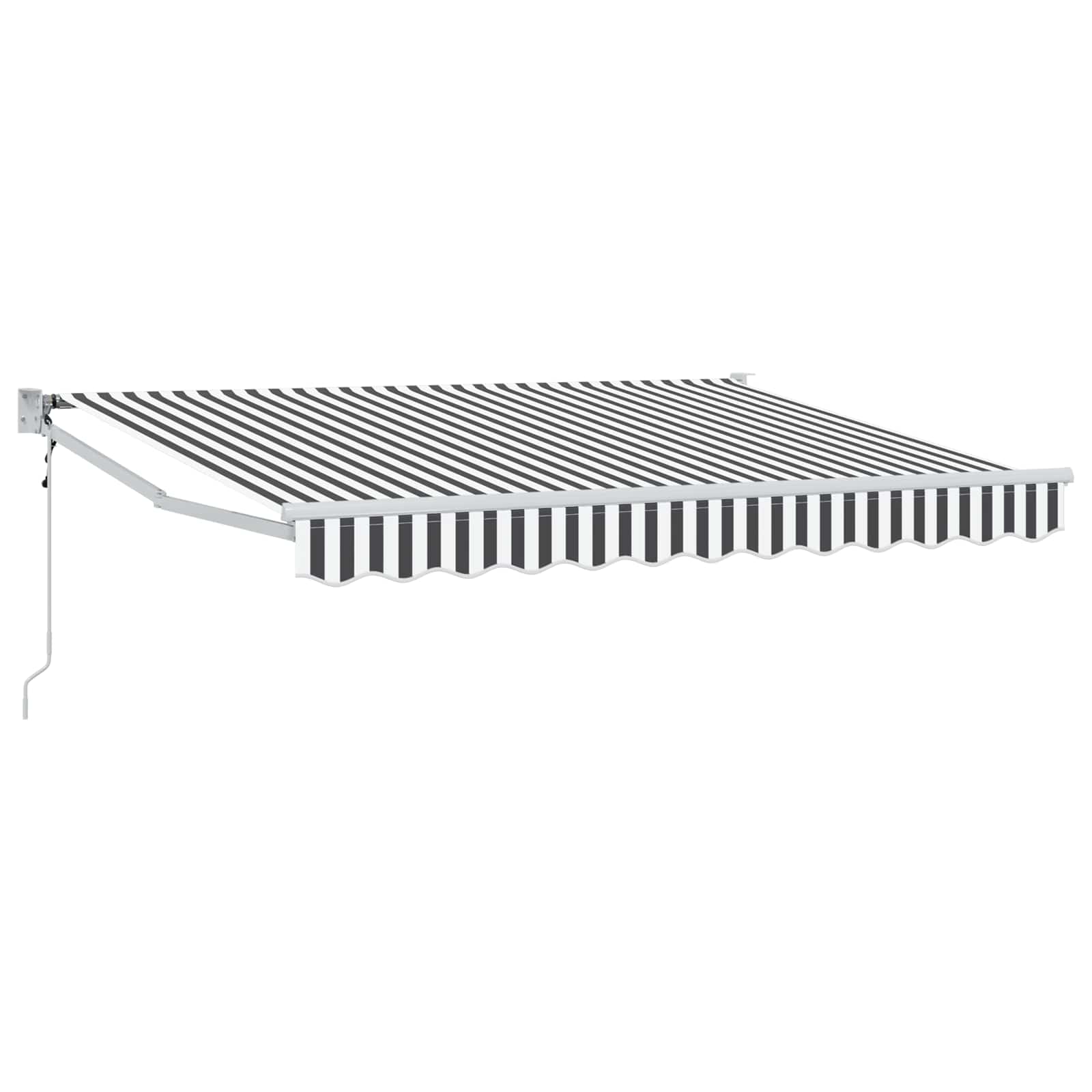 Tettuccio Elettrico Retrattile Antracite e Bianco 2,5 x 2 m | homemem39